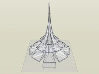 MBKS Office Building Low-poly 3D model