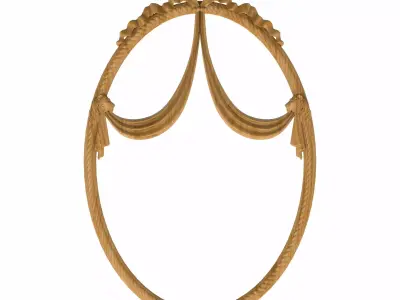 Carved picture frame STL 3D model 51