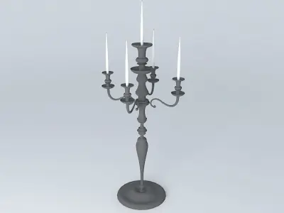 candlestick candelabra Free 3D model