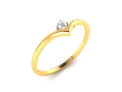 Women Engagement Ring 3dm STL FBX OBJ Render 3D print model shop