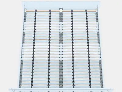 IDANAS Bed frame 21 Low-poly 3D model