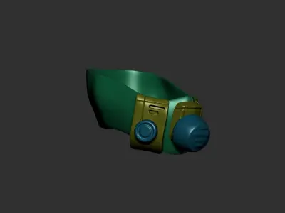 helmet high poly sculpt 3d printable  3D model 2