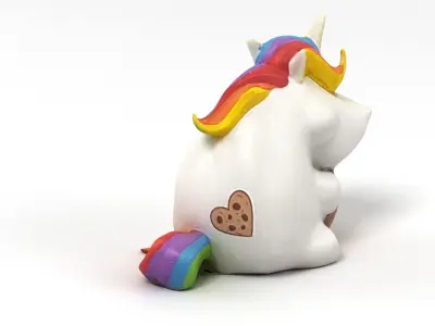 Unicorn Toy Model 3D model