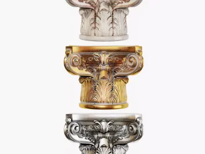 Classic capital 04 3D model