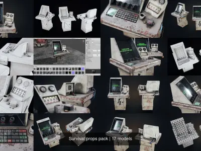 Survival props pack 3D Model Collection