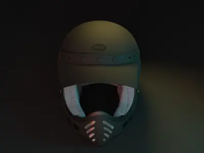 Helmet Bell Moto 3  3D model