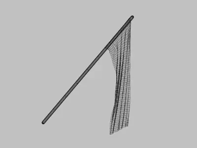 Flag - Hanging Free 3D model