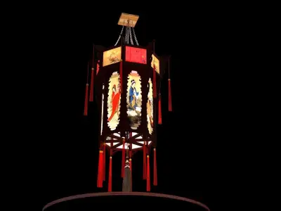Chinese  palace lantern  3D model get