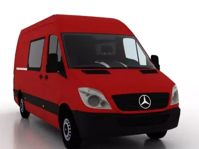 Mercedes Benz Sprinter L2H2 2009 Crew Van EU 3D model