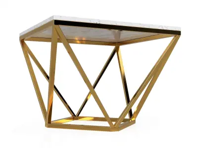 Geometric coffee table 3D model