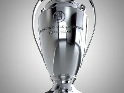 UCL Champions Trophy 2022 Low-poly 3D model