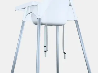 ANTILOP Highchair with tray Low-poly 3D model