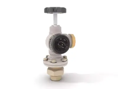Industrial Valve Model Pack for Plumbing Systems Low-poly 3D model