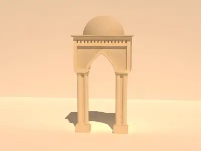 classic arch 3D model purchase