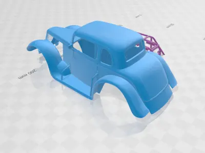 1934 Coupe - Body Car STL Model 3D print model