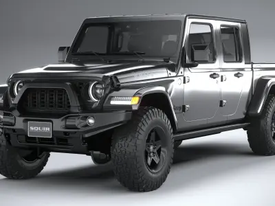 Jeep Gladiator Willys 2024 3D model
