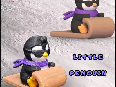 Little Penguin Sled 3D print model