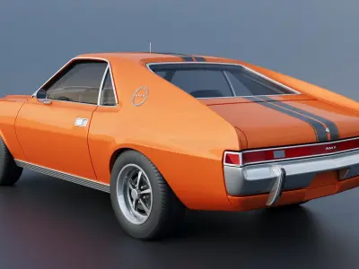 AMC AMX 1968 3D print model
