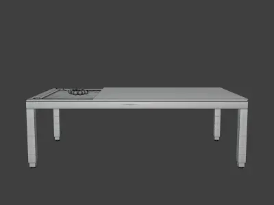 Fusiontables - Dining Pool Table 3D model