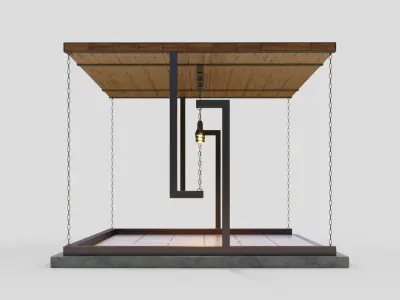 Floating gazebo 3D model