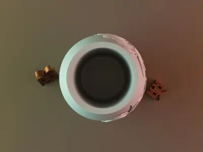 leaf vase 3D print model