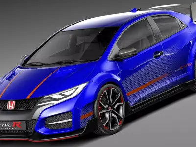 Acura Civic type R concept 2015 3D model