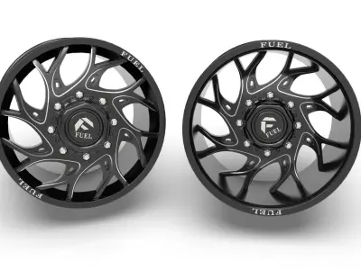 RUNNER DUALLY FRONT AND REAR D741 wheels 3D print model