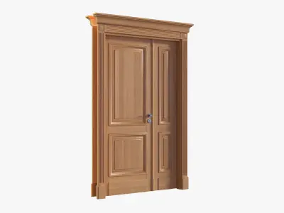Door classic double 05 3D model