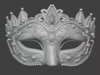 Royal Ornamental Venetian Mask 3D print model
