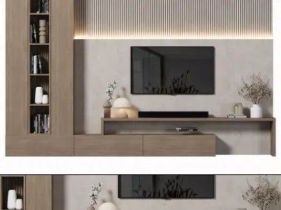 158 tvwall 158 3D model