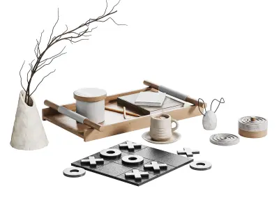 Decorative SET 01 3D model