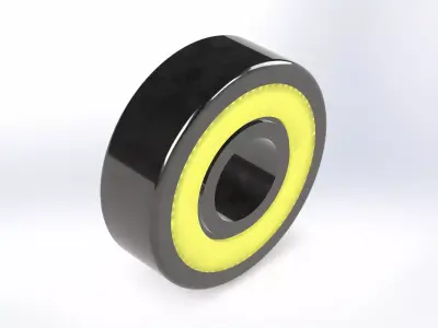 Skate Bearing 608 3D model
