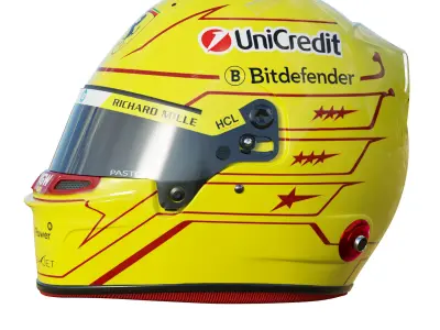 F1 Lewis Hamilton Helmet 2025 3D model