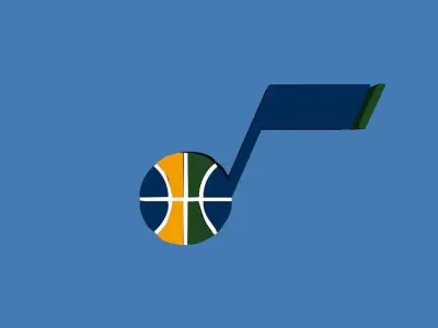 Utah Jazz Team Logo 3D model