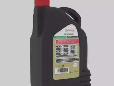 Engine oil bottle 3D model