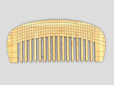 CC0 - Hair Comb 6 Free low-poly 3D model