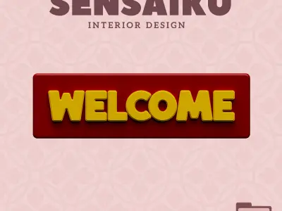 Welcome Door Sign for Nursery and Preschool 3D Print File 3D print model