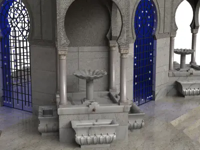 clock tower 3D model by melmir