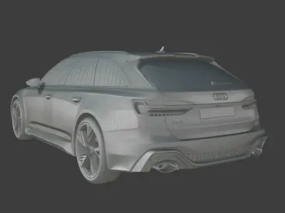 Audi RS6 Avant High detailed 3D model