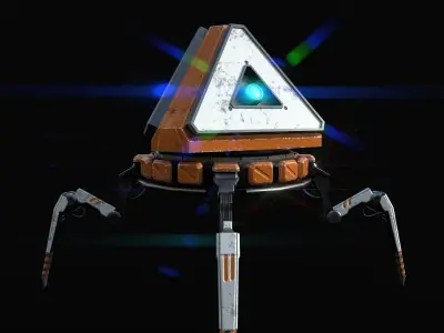 Apex  Pack Bot Low-poly 3D model