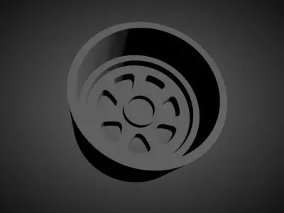 Mugen M7 scalable and Printable rim 3D print model