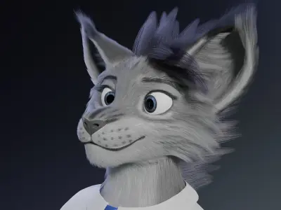 Natasha Evans Female Lynx 3D model