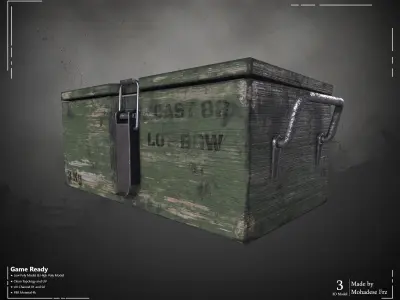 Military Box WW2 - VOL04 Game Ready Low-poly 3D model