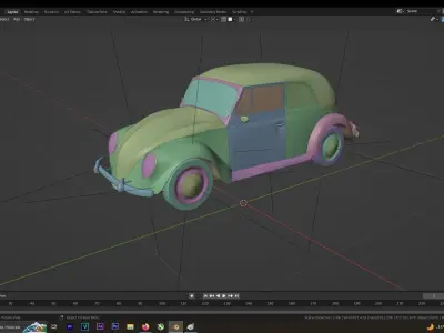 Volkswagen   black  3D model