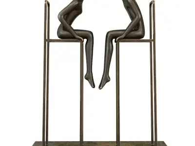 Sculpture abstruct 3d model Low-poly 3D model