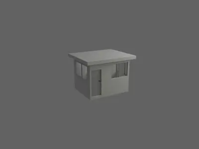 Security room Free low-poly 3D model