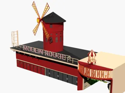 Moulin Rouge Entrance 3D model
