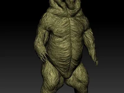 Big Bear Statue 3D model
