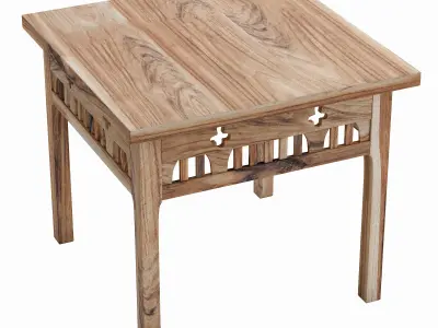 Exotic coffee table Low-poly 3D model