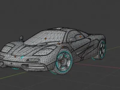 mclaren f1 3D model